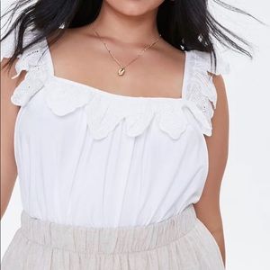 Eyelet Lace Trim Top